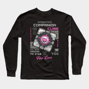 Companion Cube Long Sleeve T-Shirt